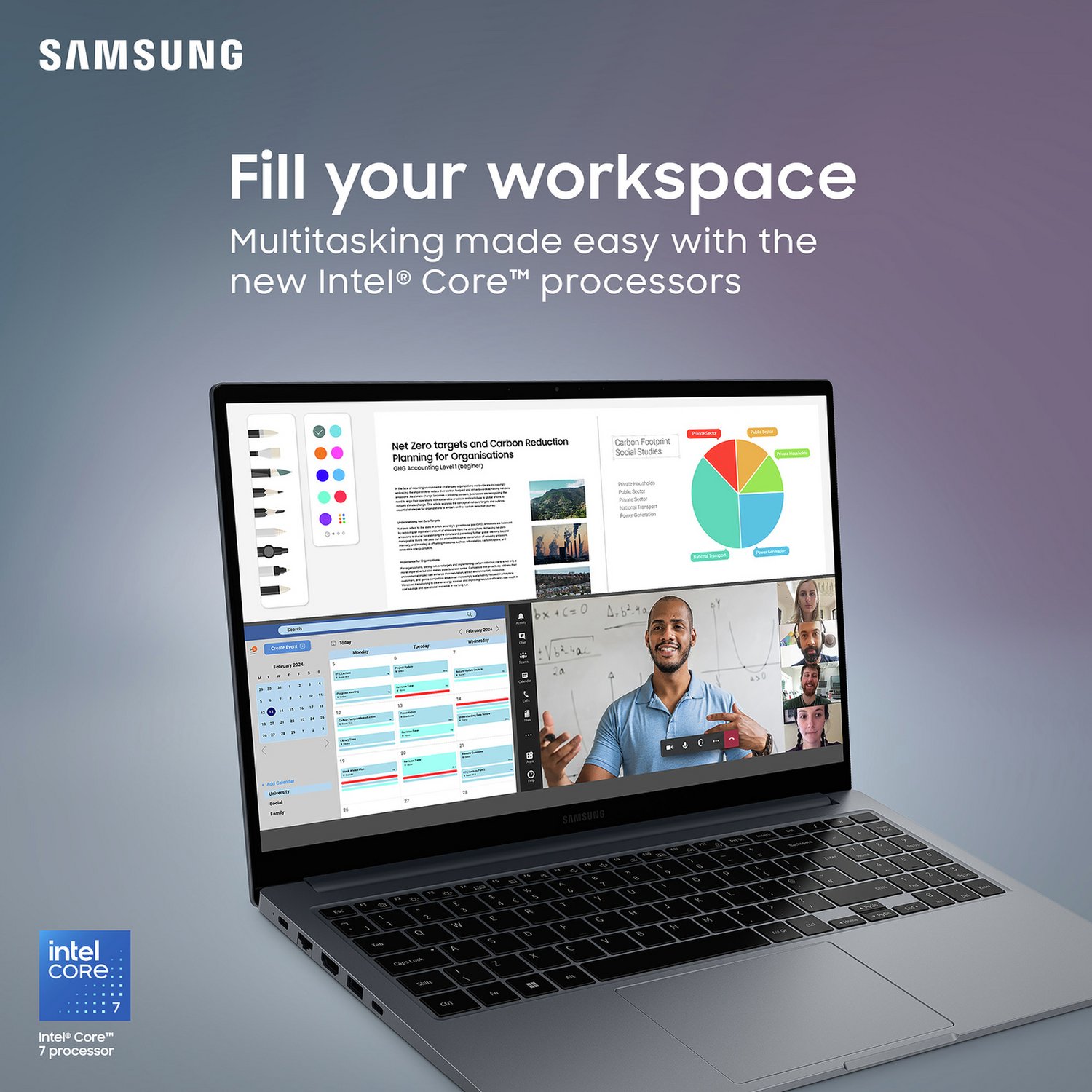 Samsung Galaxy Book4 2024 Core 5 8GB 256GB — 15.6" IPS, Intel i5 Intel 5 processor., 8 GB RAM, 256GB - Image 4