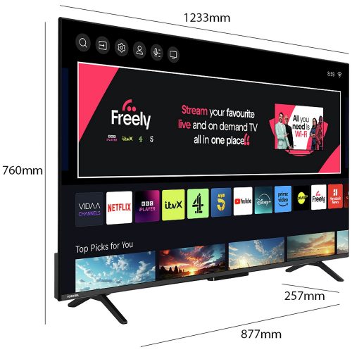 Toshiba 55 Inch 55UV2F53DB Smart 4K UHD HDR LCD Freely TV - Image 4