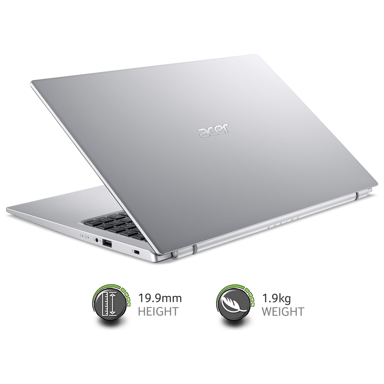 Acer Aspire 3 15.6in i3 8GB 256GB - Silver — 15.6" TN, Intel i3 1115G4 processor., 8 GB RAM, 256GB - Image 7