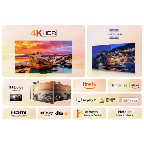 TCL 65 Inch 65PF650K Smart 4K UHD HDR LED Fire TV - Image 4