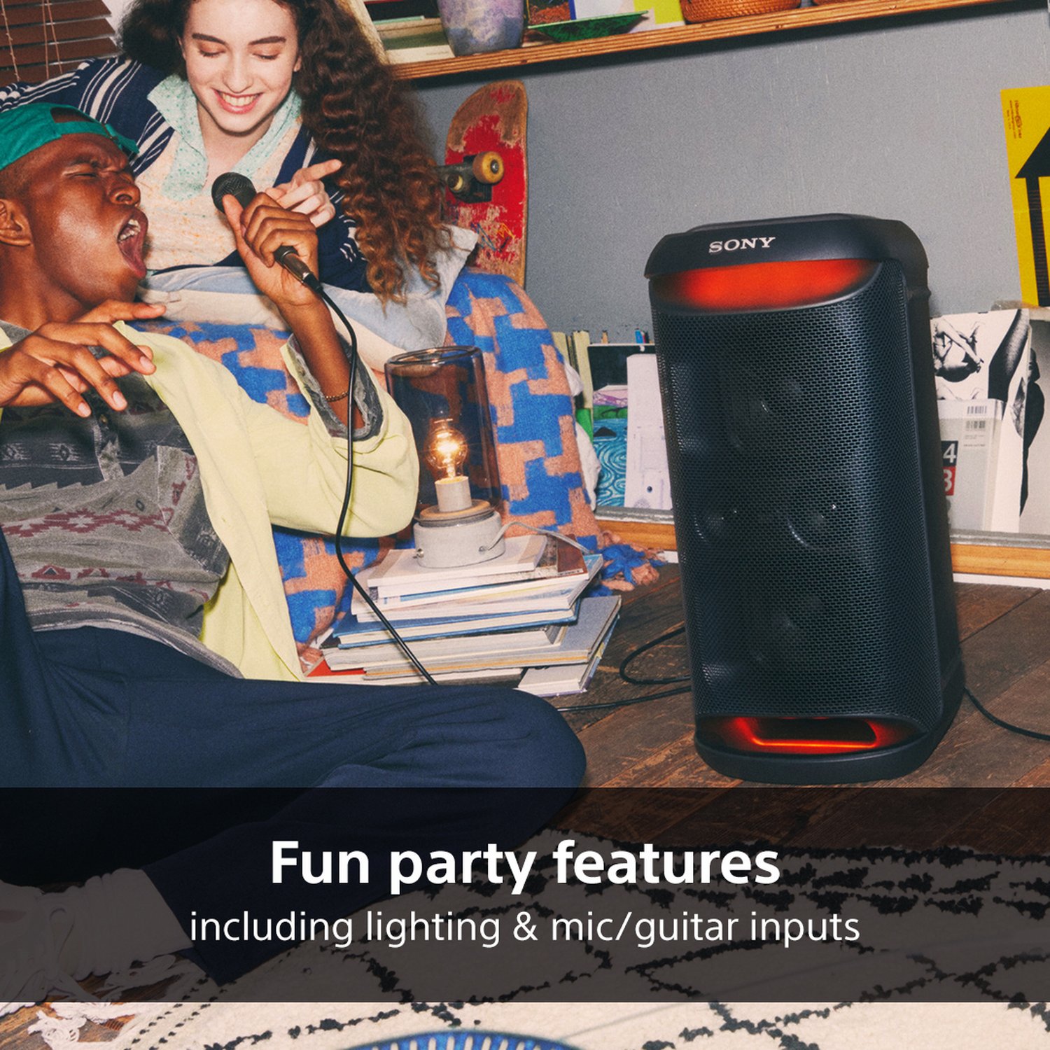 Sony SRS XV500 Bluetooth Portable Party Speaker - Black - Image 6