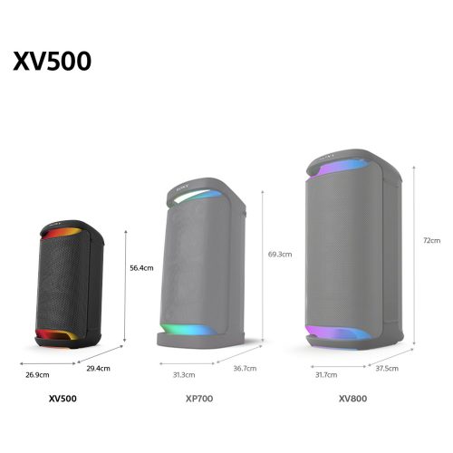 Sony SRS XV500 Bluetooth Portable Party Speaker - Black - Image 8