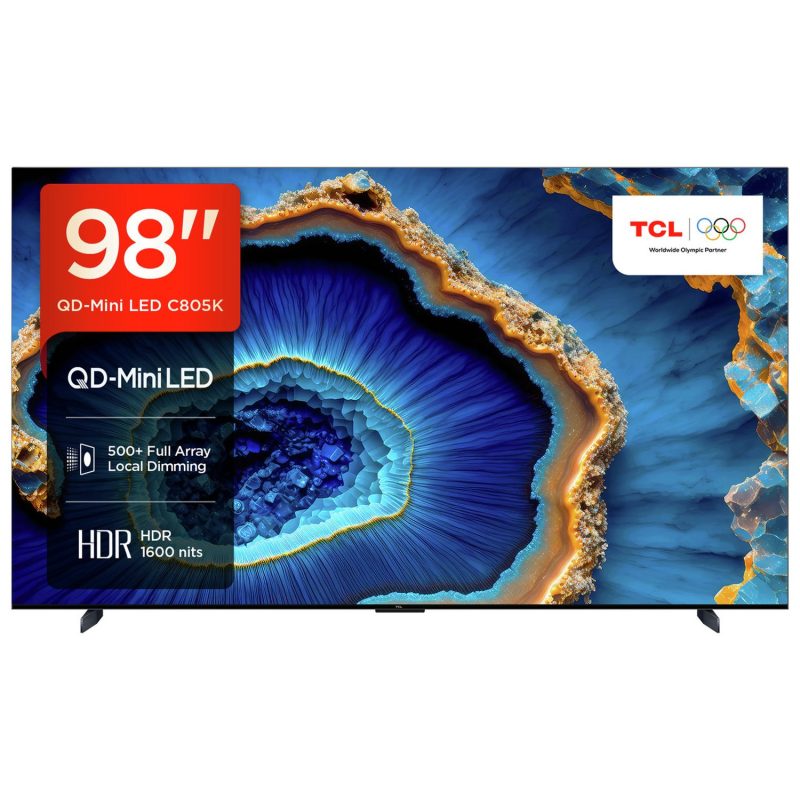 TCL 98 Inch 98C805K Smart 4K Ultra HD HDR Mini LED TV