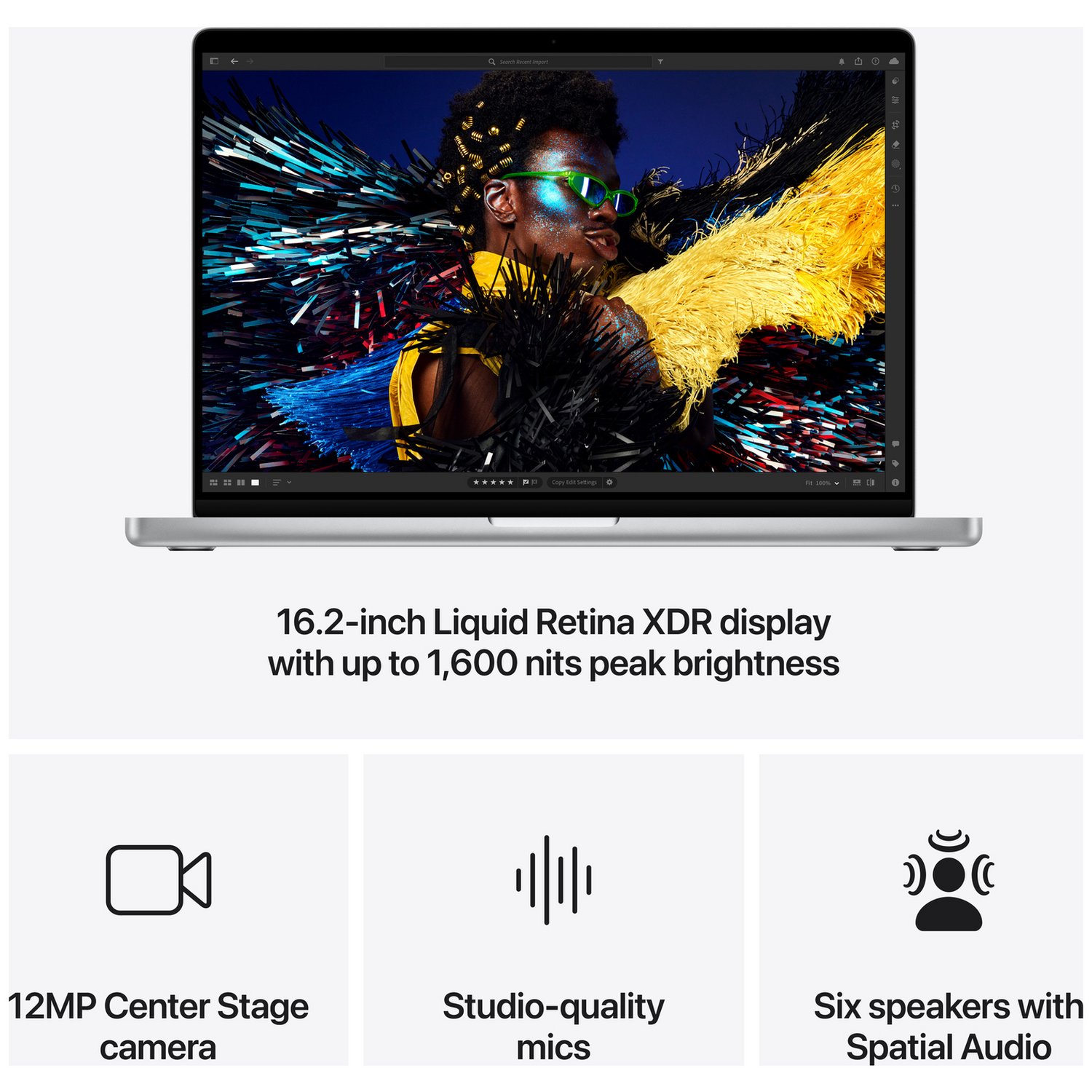 MacBook Pro 2024 16.2in M4 Pro 24GB 512GB - Silver — Liquid Retina - Image 6