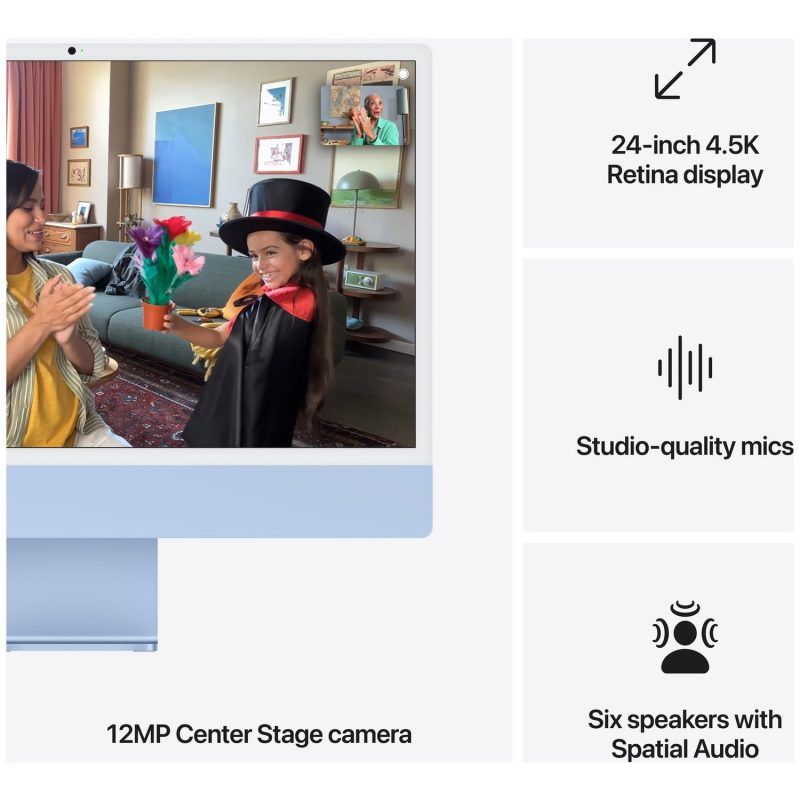 Apple iMac 2024 24in M4 10 Core 16GB 512GB - Blue