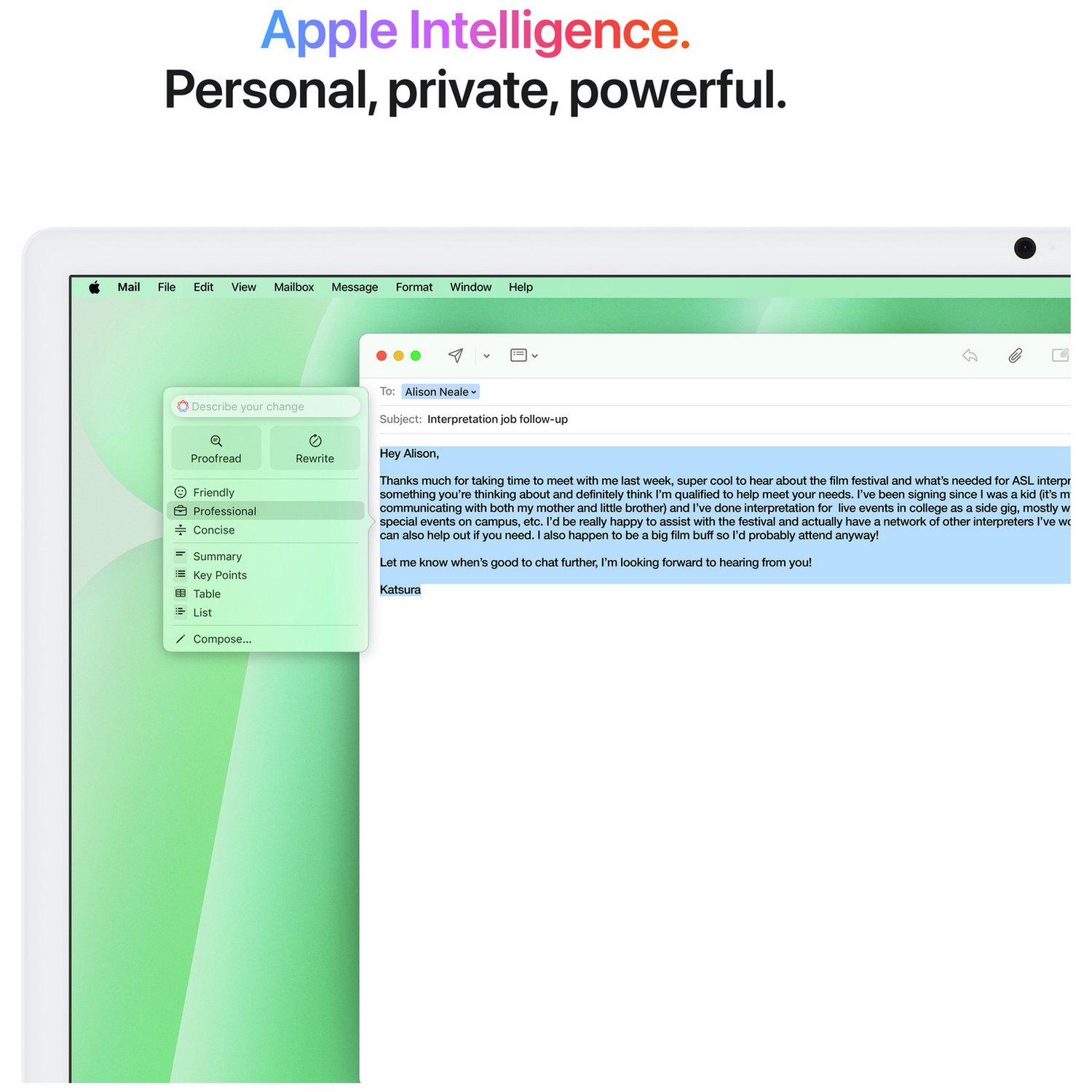 Apple iMac 2024 24in M4 8 Core 16GB 256GB - Green - Image 4