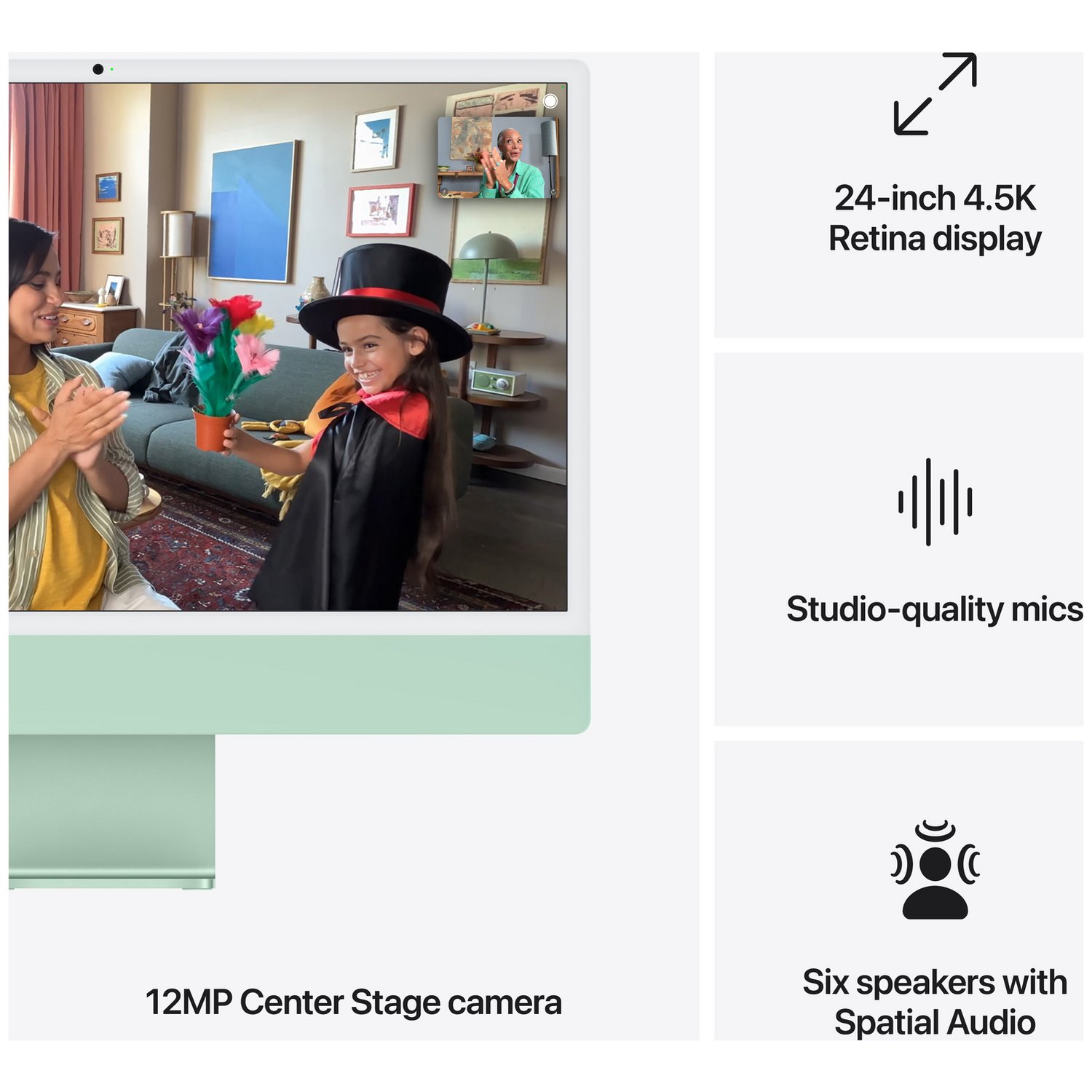Apple iMac 2024 24in M4 8 Core 16GB 256GB - Green - Image 6