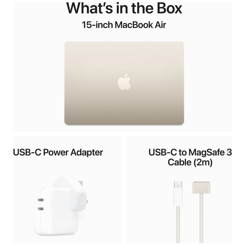 MacBook Air 2024 15.3in M3 24GB 512GB - Starlight