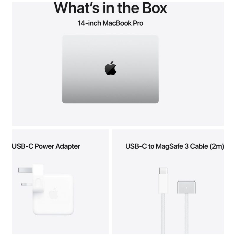 MacBook Pro 2024 14.2in M4 Pro 24GB 512GB - Silver — Liquid Retina XDR,