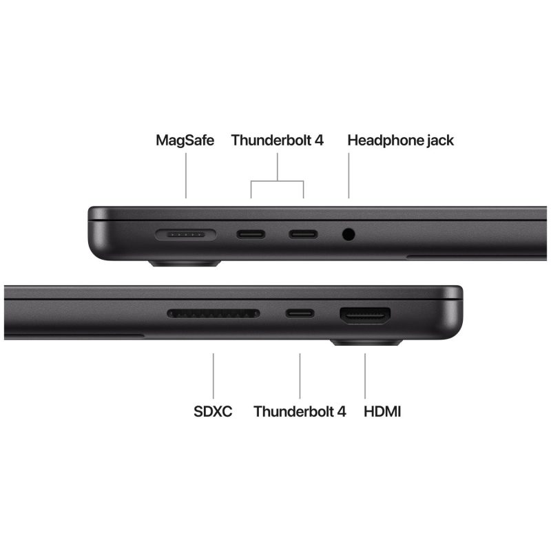 MacBook Pro 2024 14.2in M4 24GB 1TB - Space Black — 14.2", Liquid Retina