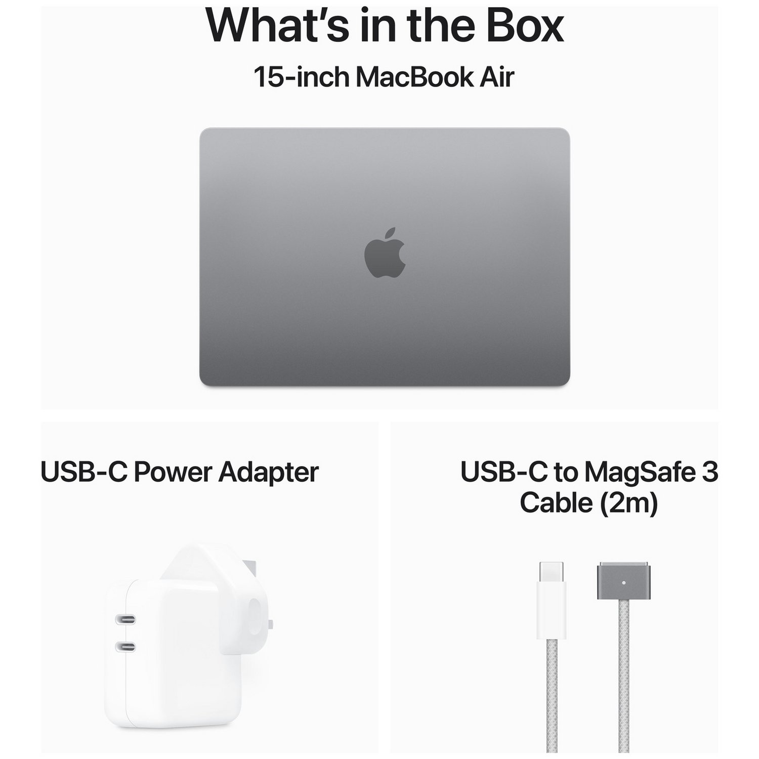 Apple MacBook Air 2024 15.3in M3 24GB 512GB - Space Grey — 15.3", 512GB, 24 GB RAM, Apple M3 - Image 10