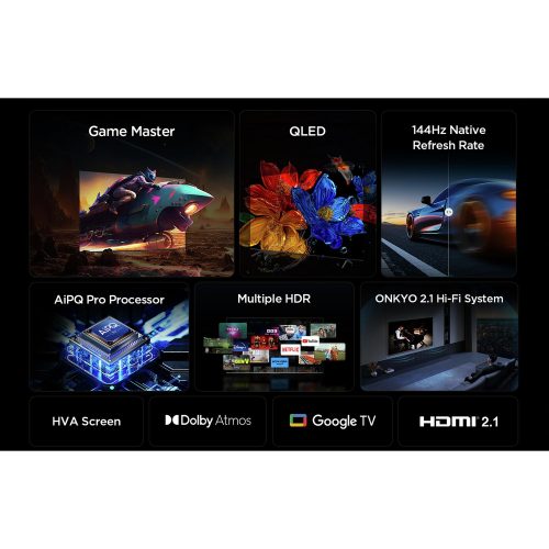 TCL 75 Inch 75P8K-UK Smart 4K Ultra HD HDR QLED TV - Image 4