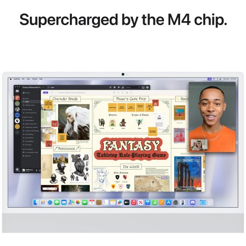 Apple iMac 2024 24in M4 10 Core 24GB 512GB - Silver - Image 5