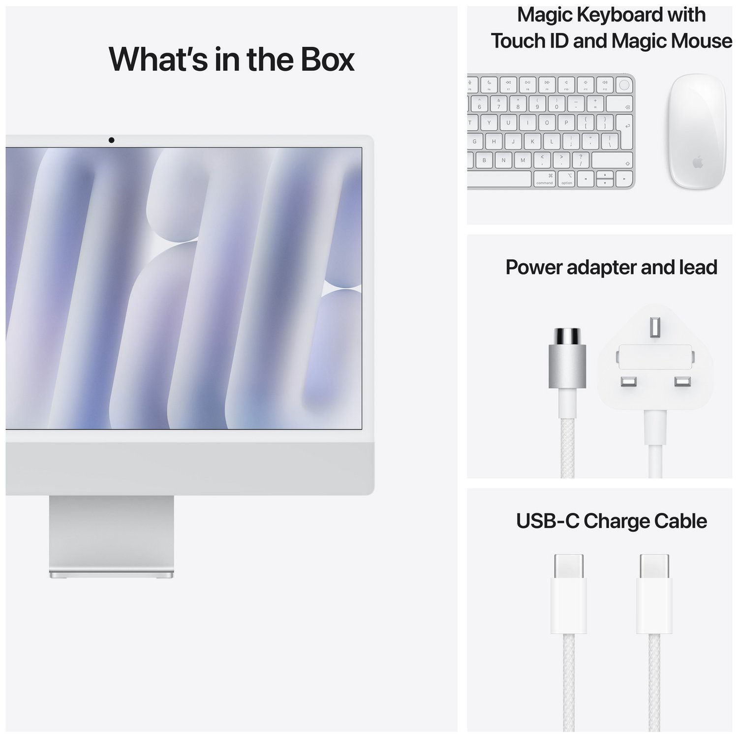 Apple iMac 2024 24in M4 10 Core 24GB 512GB - Silver - Image 8