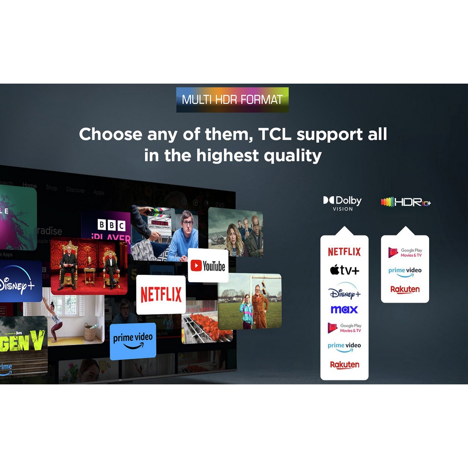 TCL 65 Inch 65P6K Smart 4K UHD HDR LED TV - Image 4