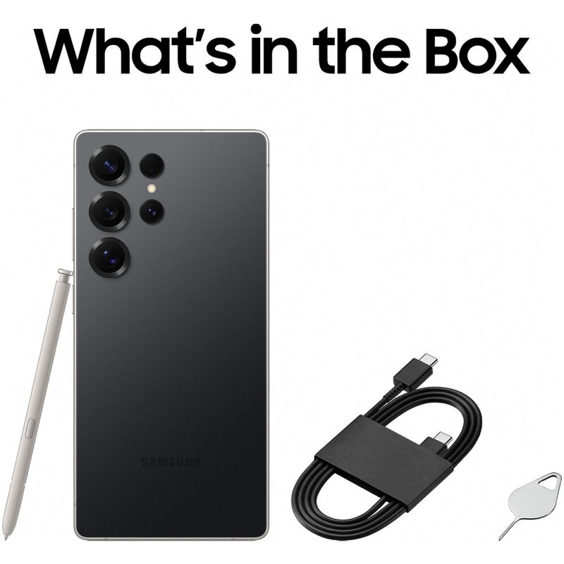 Samsung Galaxy S25 Ultra 5G 512GB AI Phone - Black — 512GB, 6.9" OLED, 5G (Black)