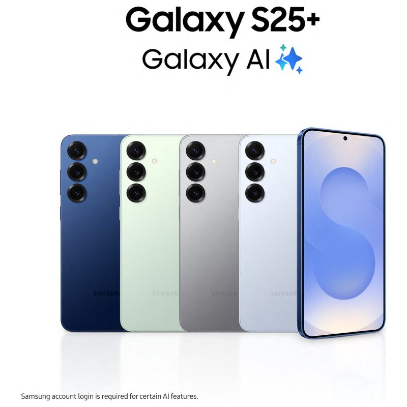 Samsung Galaxy S25+ 5G 256GB AI Mobile Phone - Blue — 256GB, 6.7" Dynamic AMOLED, 5G (Blue)