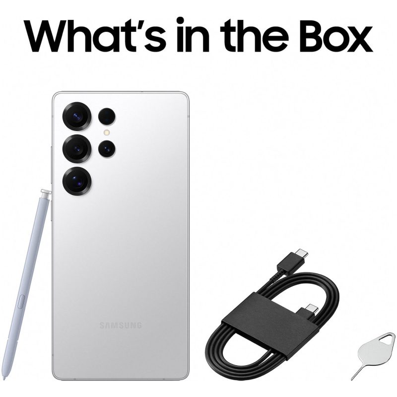 Samsung Galaxy S25 Ultra 5G 1TB AI Phone Silver — 1000GB, 6.9" OLED, 5G