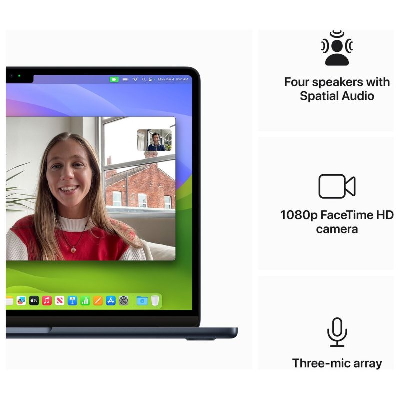 Apple MacBook Air 2024 13.6in M3 8GB 512GB - Midnight — Apple M3 chip, 8 GB RAM