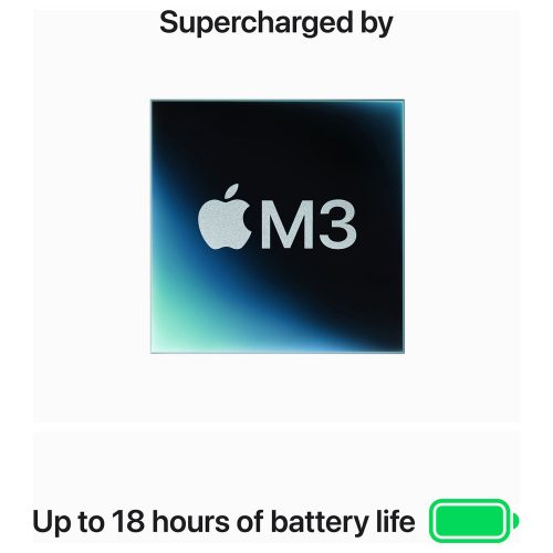 Apple MacBook Air 2024 13.6in M3 8GB 512GB - Space Grey — Apple M3 chip, 8 GB RAM - Image 4