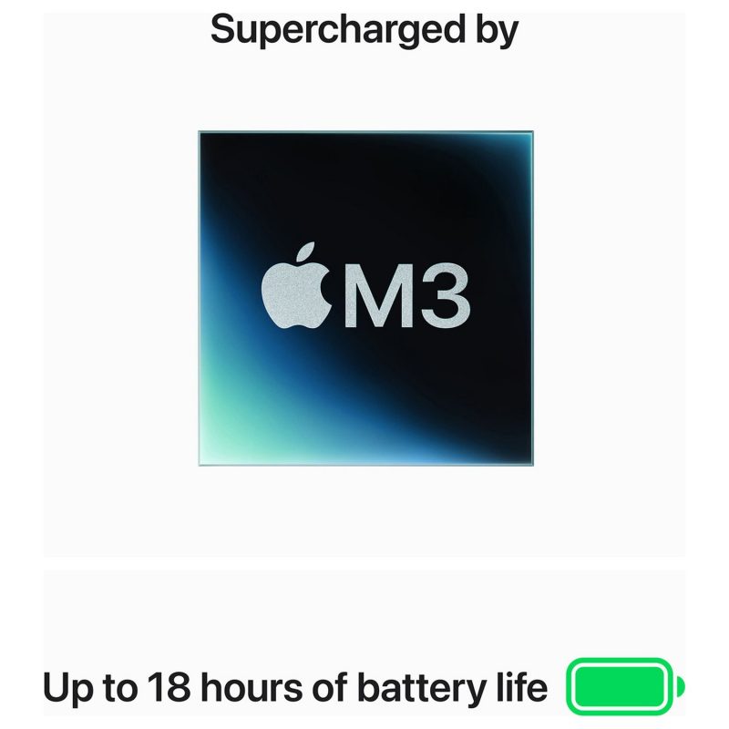 Apple MacBook Air 2024 13.6in M3 16GB 512GB - Midnight — Apple M3 chip, 16 GB RAM