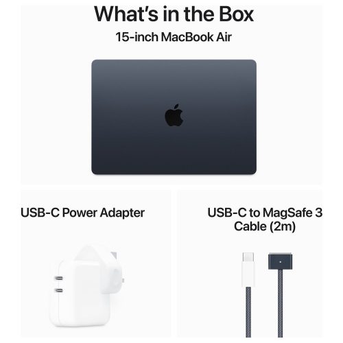 Apple MacBook Air 2024 15.3in M3 16GB 512GB - Midnight — 15.3", 512GB, 16 GB RAM, Apple M3 - Image 10