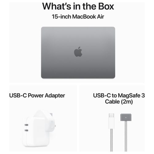 Apple MacBook Air 2024 15.3in M3 16GB 512GB - Space Grey — Apple M3 chip, 16 GB RAM - Image 10