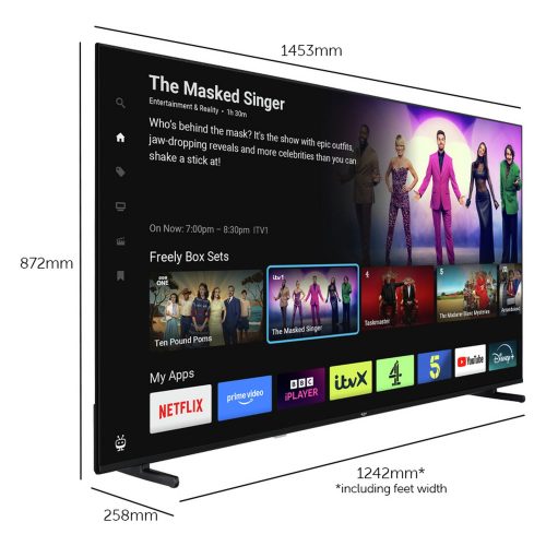 Bush 65 Inch 65QT24SB Smart 4K UHD HDR QLED TiVo Freely TV - Image 2