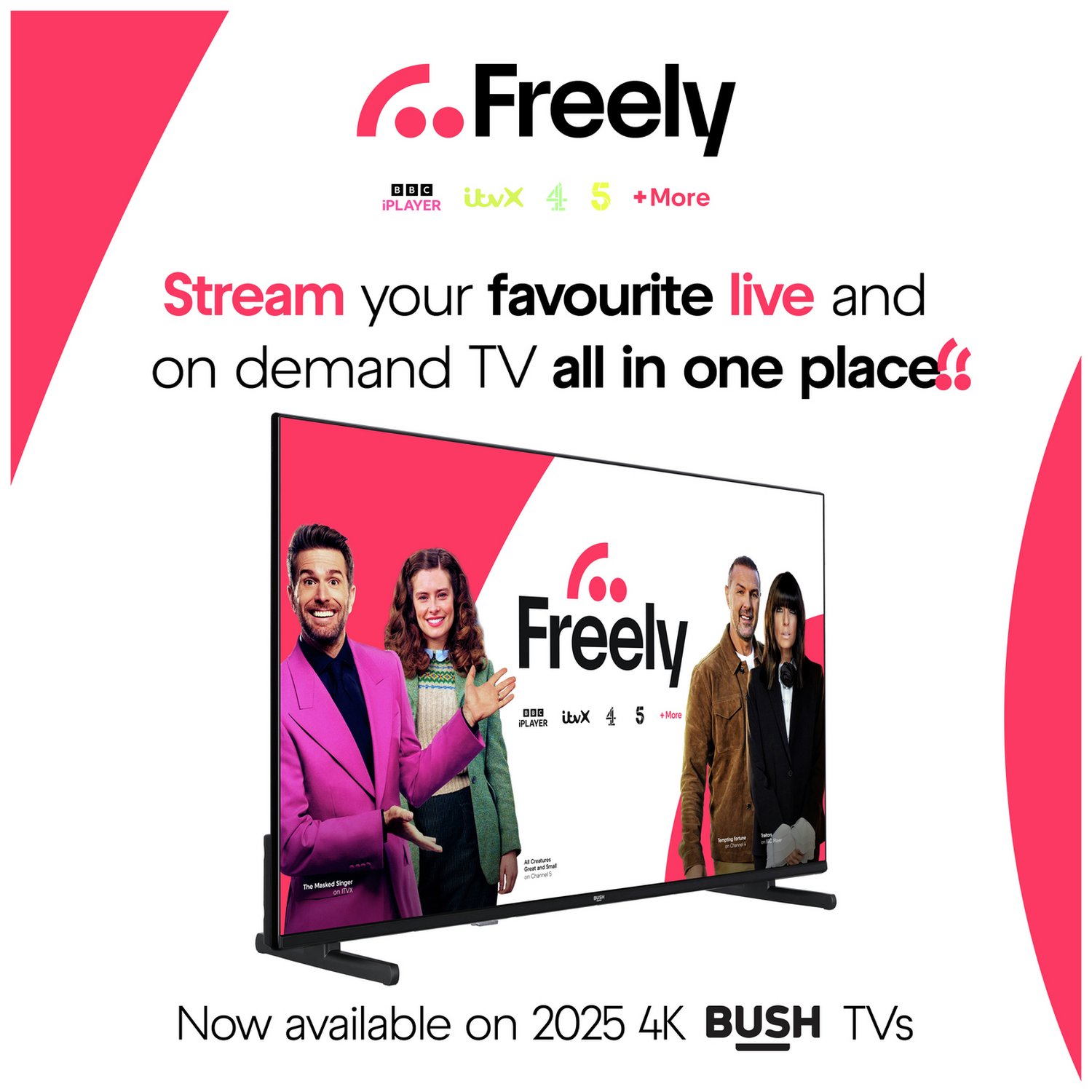 Bush 65 Inch 65QT24SB Smart 4K UHD HDR QLED TiVo Freely TV - Image 6