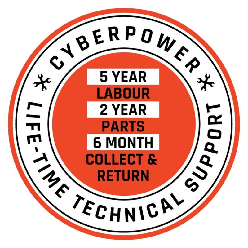 CyberPowerPC Ryzen 5 8GB 500GB AMD Radeon Gaming PC Bundle