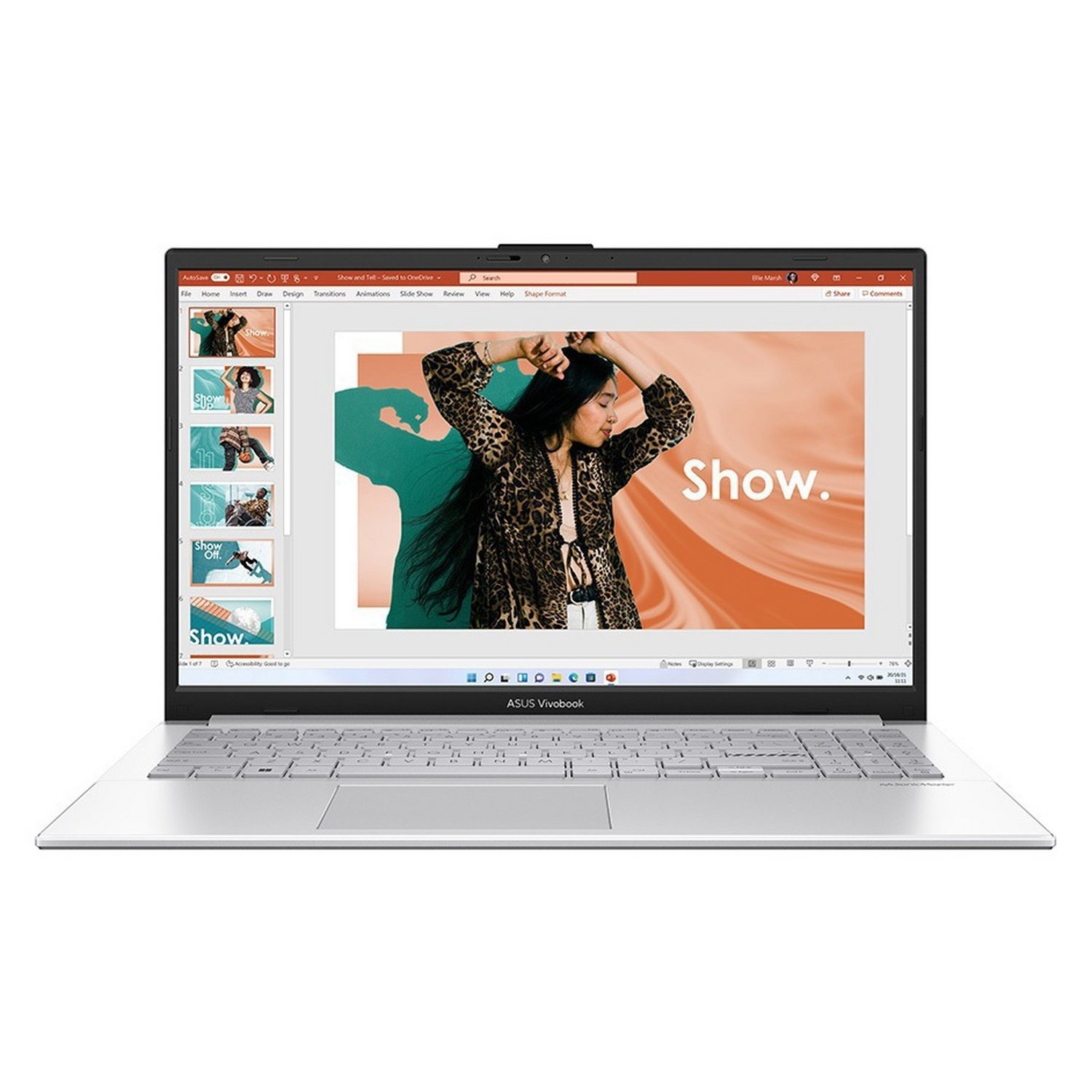 ASUS Vivobook Go 15.6in Ryzen 5 8GB 512GB - Silver - Image 1