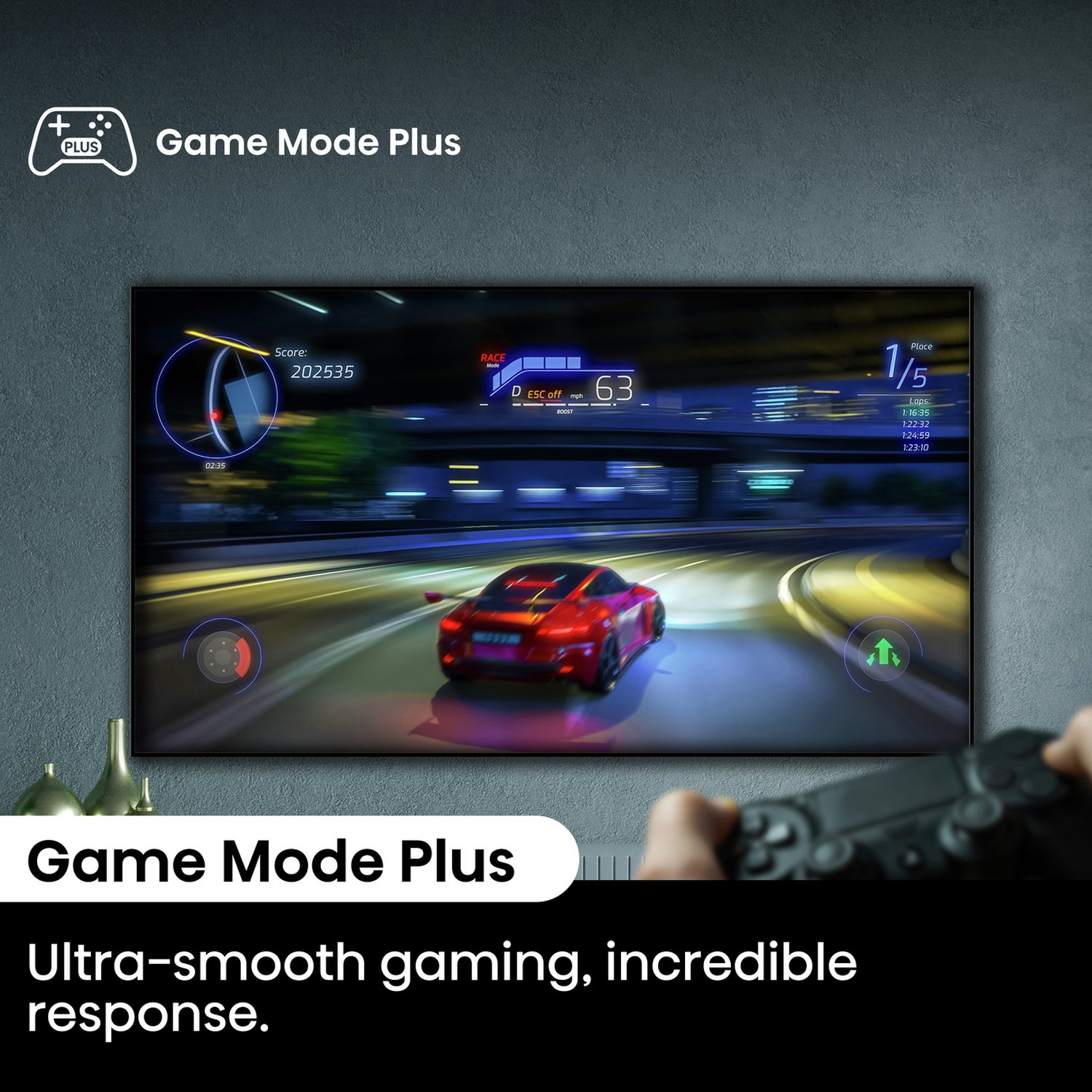 Hisense 55 Inch 55E78NQTUK Smart 4K HDR UHD QLED Freely TV - Image 6