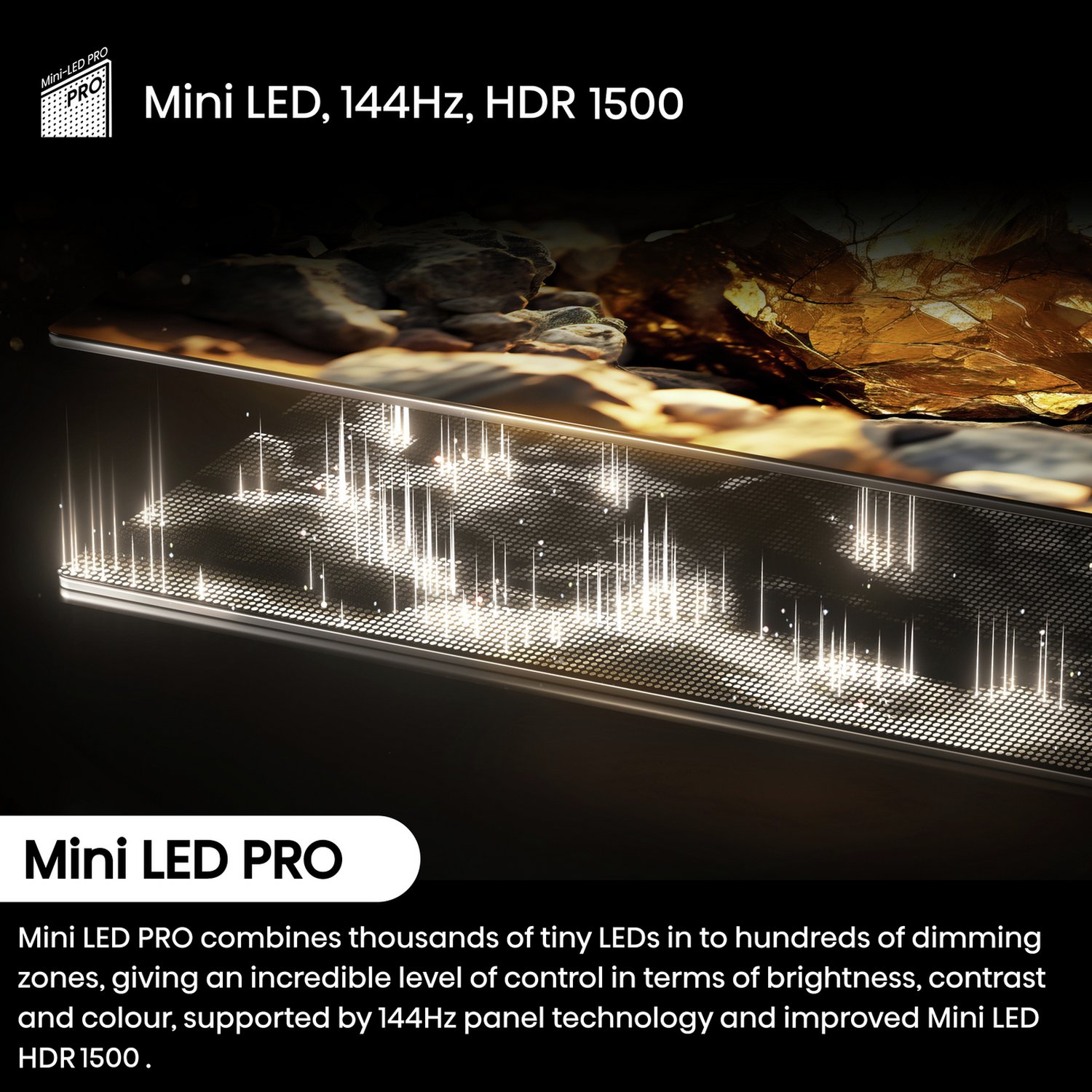 Hisense 55 In 55U7NQTUK Smart 4K UHD HDR Mini LED Freely TV - Image 5