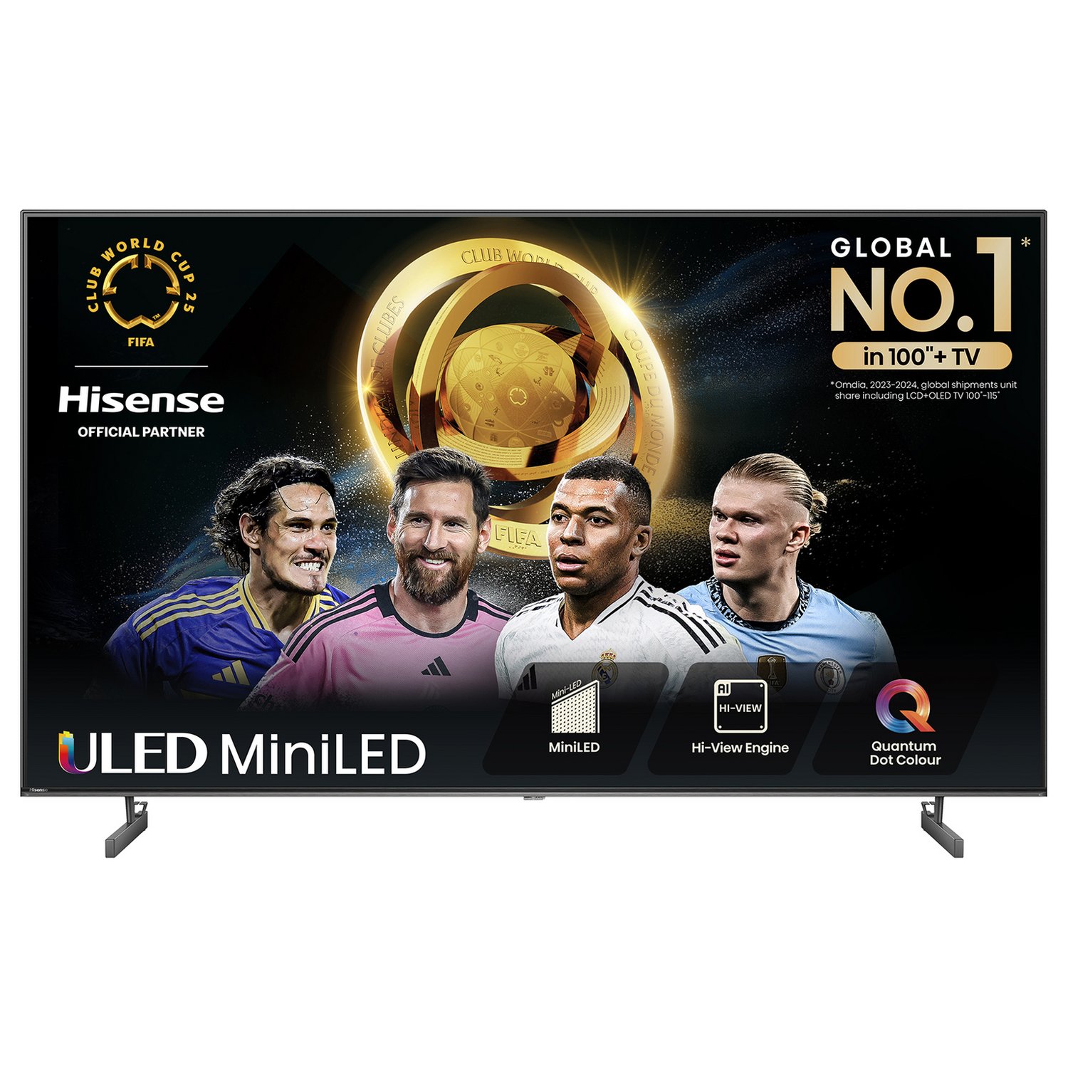 Hisense 75 In 75U6NQTUK Smart 4K UHD HDR Mini LED Freely TV - Image 1