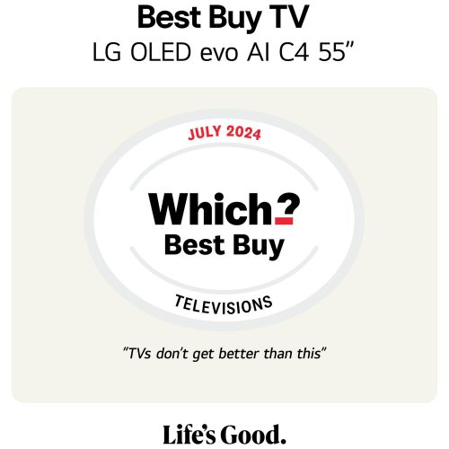 LG 55 Inch OLED55C44LA Smart 4K UHD HDR OLED Freeview TV - Image 2