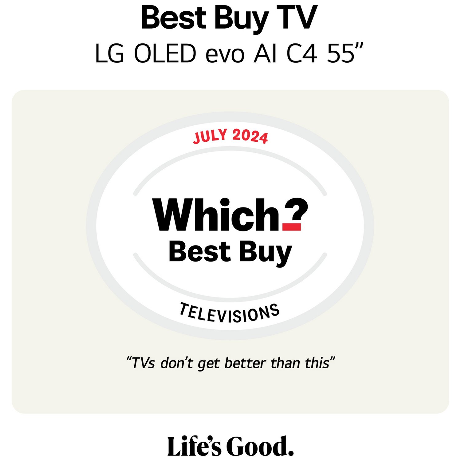 LG 55 Inch OLED55C44LA Smart 4K UHD HDR OLED Freeview TV - Image 2