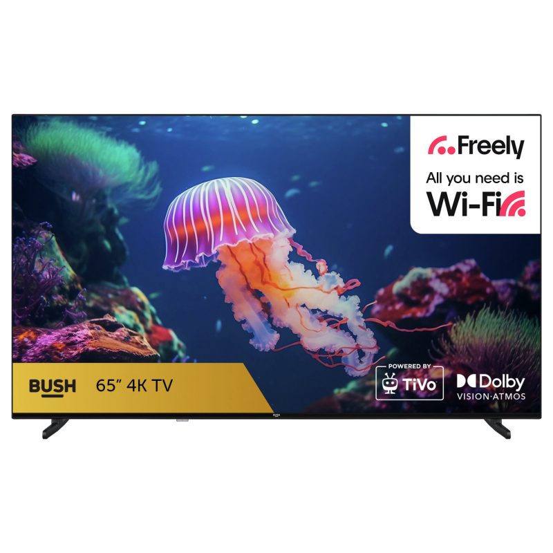 Bush 65 Inch 65UT24SB 4K UHD HDR LED TiVo Freely TV