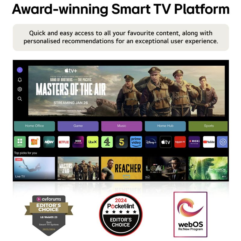 LG 70 Inch 70UR80006LJ Smart 4K UHD HDR LED Freeview TV