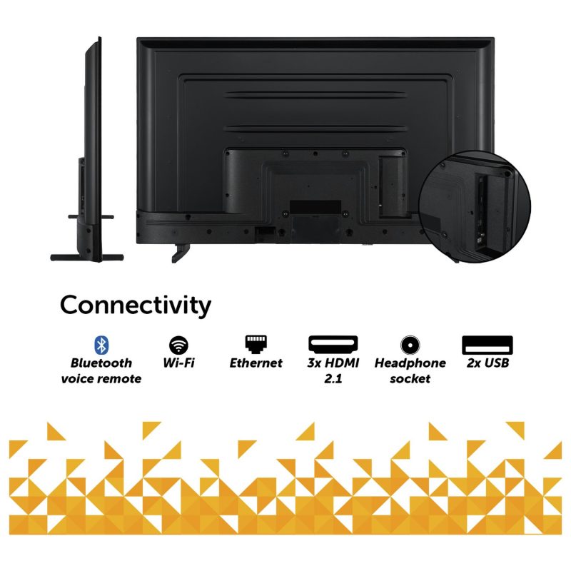 Bush 55 Inch 55QT24SB Smart 4K UHD HDR QLED TiVo Freely TV