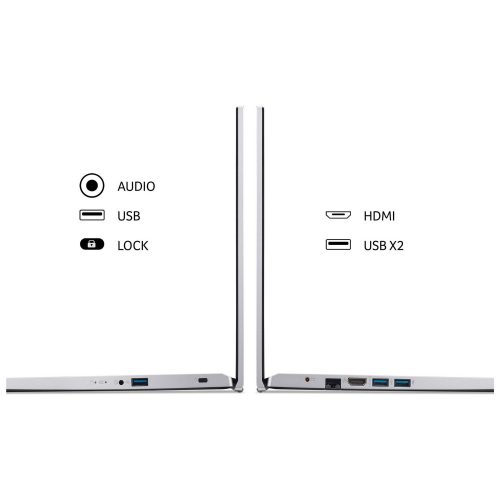 Acer Aspire 3 12th Gen 15.6in i5 8GB 512GB - Silver — 15.6" TN, Intel i5 Intel i5-1235U processor., 8 GB RAM - Image 3