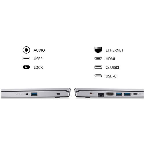 Acer Aspire 3 15.6in Ryzen 5 16GB 512GB - Silver - Image 3