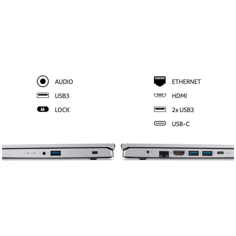 Acer Aspire 3 15.6in Ryzen 5 16GB 512GB - Silver