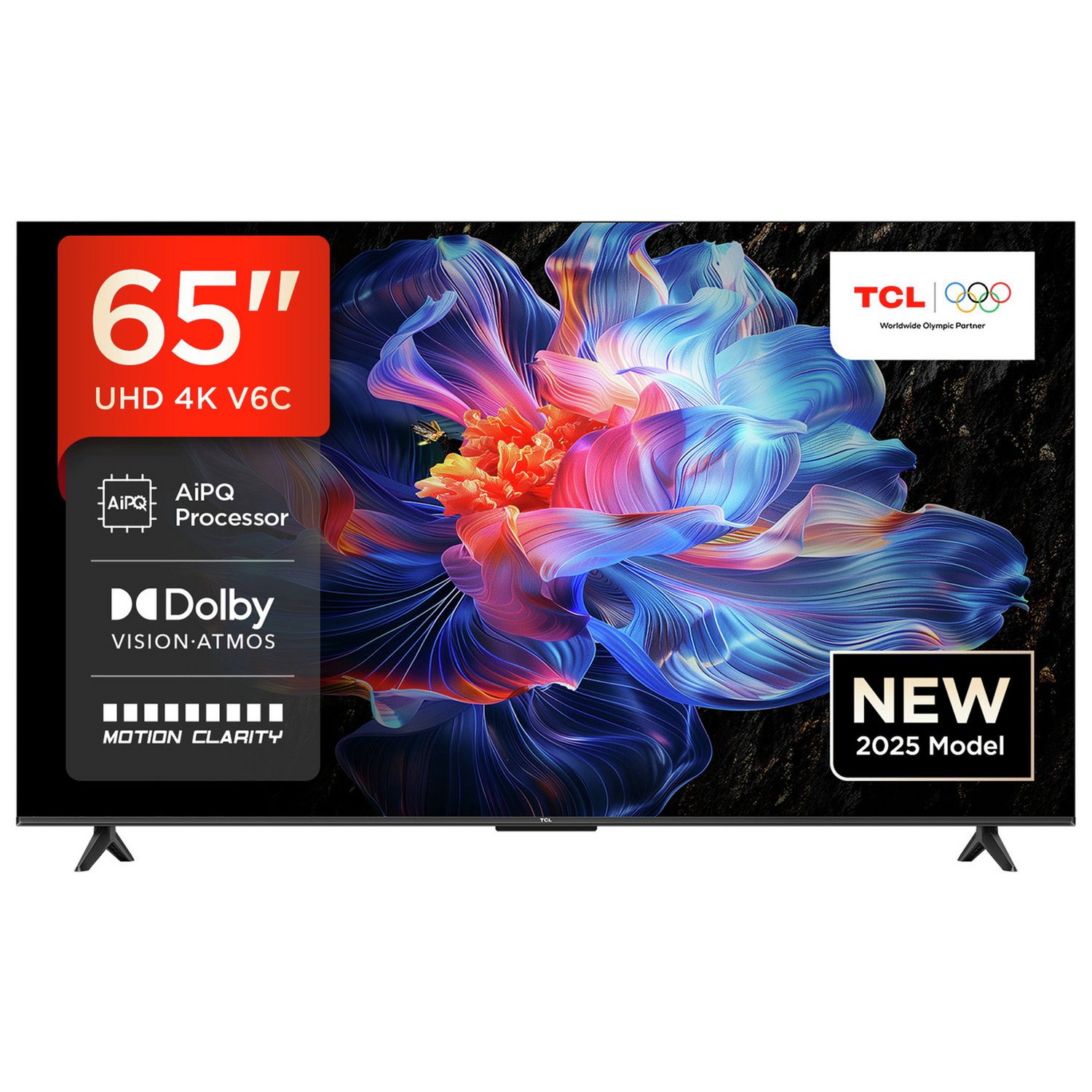 TCL 65 Inch 65V6C-UK Smart 4K UHD HDR LED TV - Image 1
