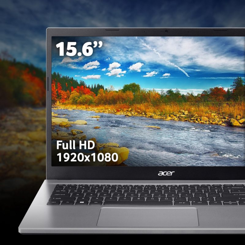 Acer Aspire Go 15 15.6in Ryzen 7 16GB 512GB - Silver — 15.6" TN, AMD Ryzen 7 5825U processor., Radeon graphics card., 16