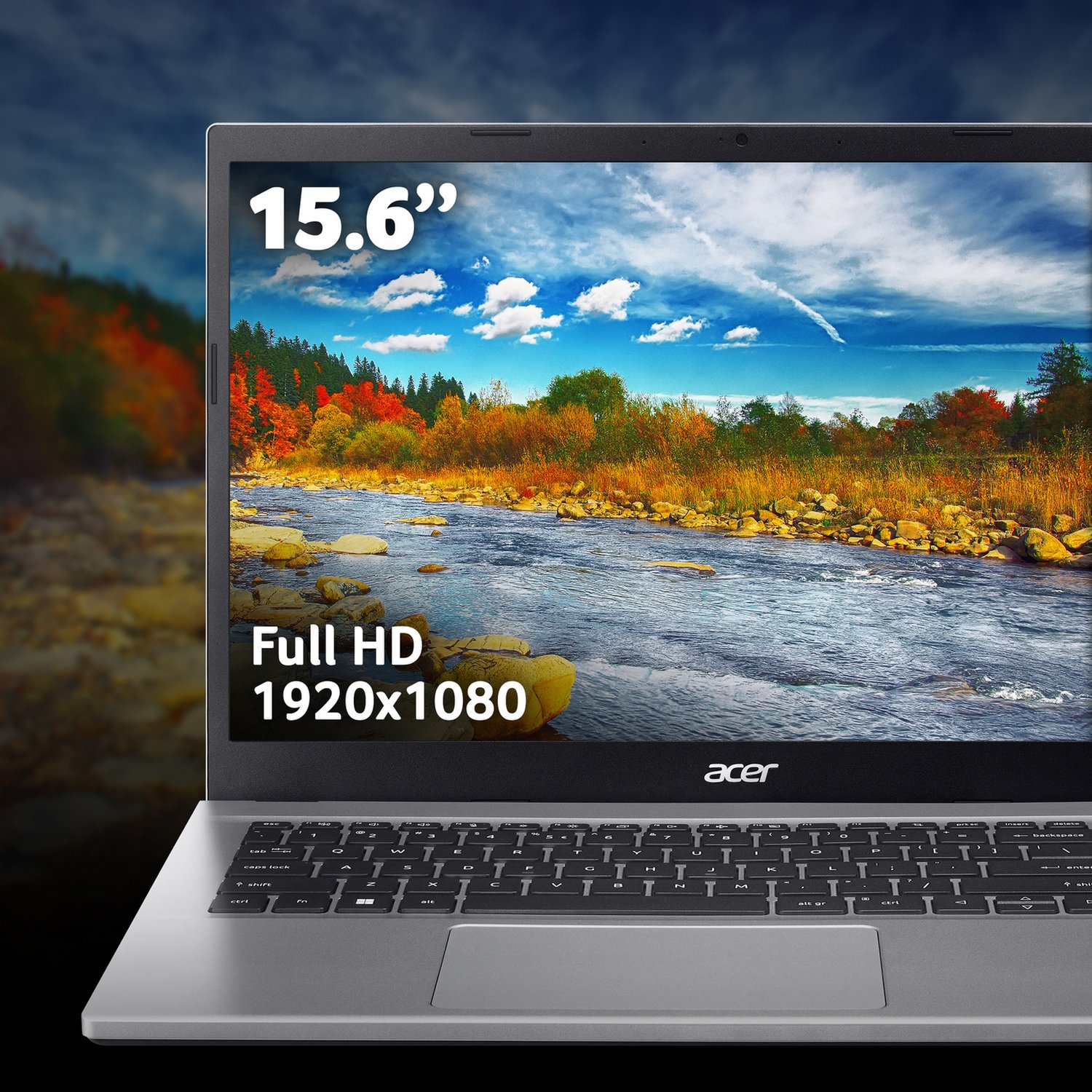 Acer Aspire Go 15 15.6in Ryzen 7 16GB 512GB - Silver — 15.6" TN, AMD Ryzen 7 5825U processor., Radeon graphics card., 16 - Image 3