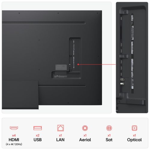 LG 75 Inch 75QNED87A6B Smart 4K UHD HDR QNED TV - Image 4