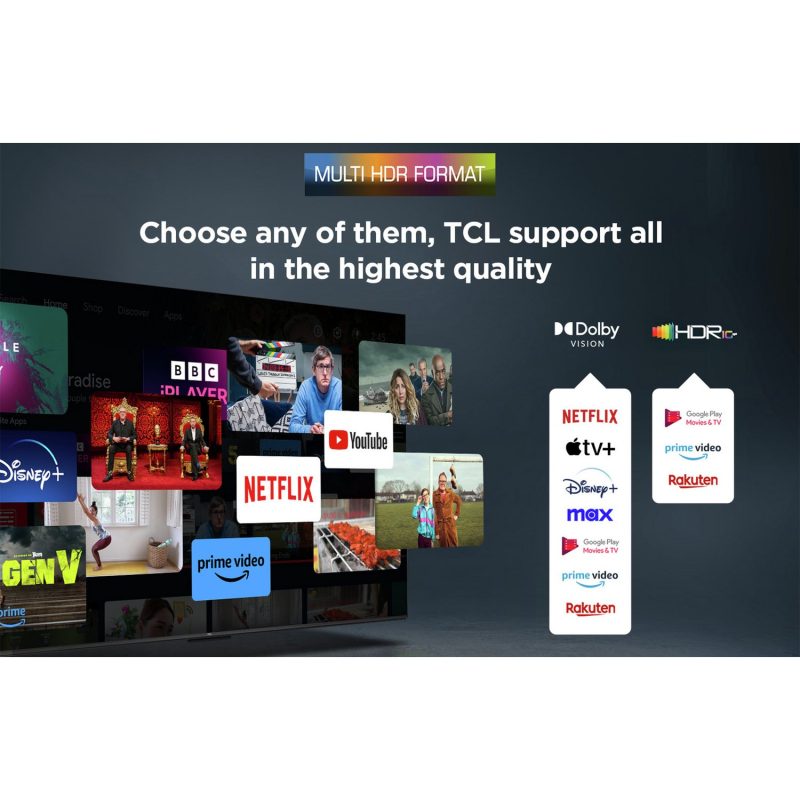 TCL 75 Inch 75V6C-UK Smart 4K UHD HDR LED TV