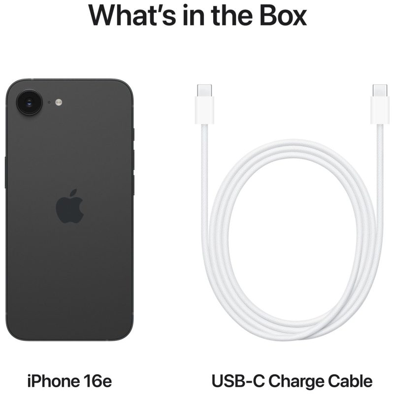 iPhone 16e 5G 512GB AI Mobile Phone - Black — 512GB, 6.1" Super Retina XDR, 5G (Black)