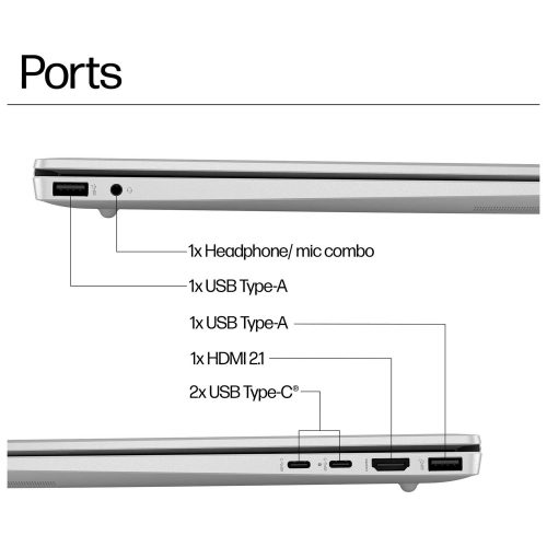 HP Pavilion 16-ag0006na 16in Ryzen 5 8GB 512GB Silver - Image 8