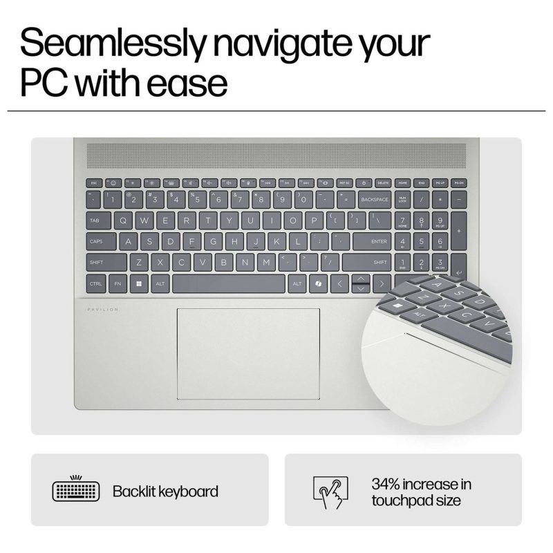 HP Pavilion 16-ag0006na 16in Ryzen 5 8GB 512GB Silver